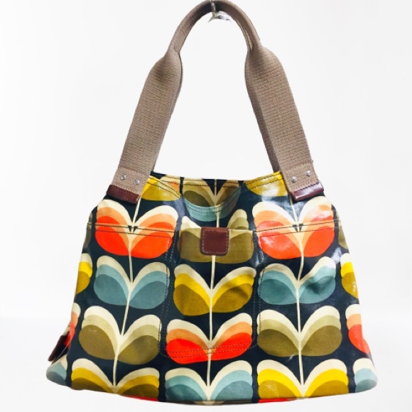 orla kiely classic zip shoulder bag